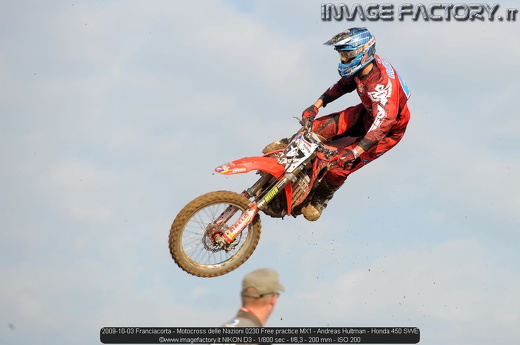 2009-10-03 Franciacorta - Motocross delle Nazioni 0230 Free practice MX1 - Andreas Hultman - Honda 450 SWE